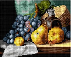 Kanwa z nadrukiem Edward Ladell - Martwa natura z owocami