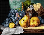 Schemat do haftu Edward Ladell - Martwa natura z owocami