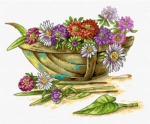 Schemat do haftu Bukiet kwiatów