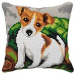 Zestaw do haftu krzyżykowego poduszka – Terrier