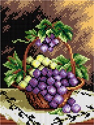 Schemat do haftu Kosz winogron