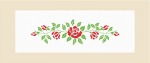 Schemat do haftu krzyżykowego bieżnik - Róże