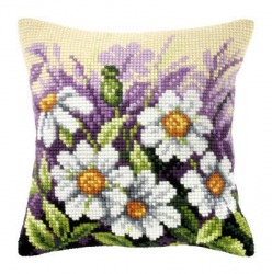 Zestaw do haftu krzyżykowego poduszka – Polne kwiaty