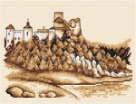 Schemat do haftu Niedzica - Zamek w Pieninach
