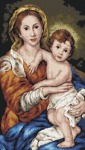 Schemat do haftu Bartolome Murillo - Madonna z dzieciątkiem