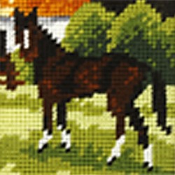 Zestaw do haftu gobelinowego obrazek – Koń