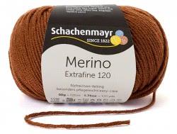 Włóczka Merino Extrafine 120 - czekoladowy