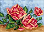 Kanwa z nadrukiem Róże na stole