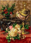 Schemat do haftu Jean Baptiste Robie - Bukiet róż i innych kwiatów