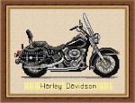 Schemat do haftu Motocykl - Harley Davidson