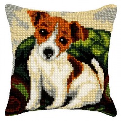 Zestaw do haftu krzyżykowego poduszka – Terrier