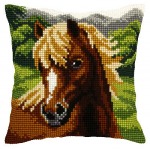 Zestaw do haftu krzyżykowego poduszka – Koń