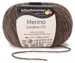 Włóczka Merino Extrafine 170 - brązowy melanż