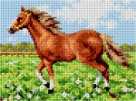 Schemat do haftu Koń w galopie