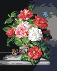 Kanwa Róże i motyle