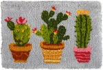 Zestaw latch - hook dywanik - Kaktusy