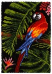 Zestaw latch - hook dywanik - Papuga