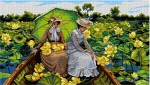 Schemat do haftu Charles Courtney Curran - Kwiaty lotosu